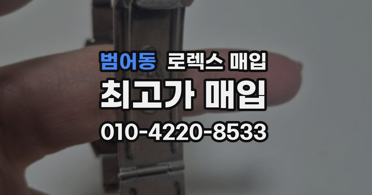 범어동 로렉스 매입