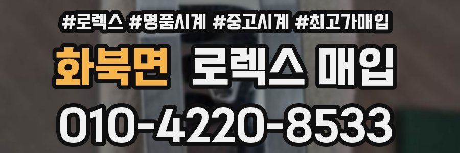 화북면 로렉스 매입