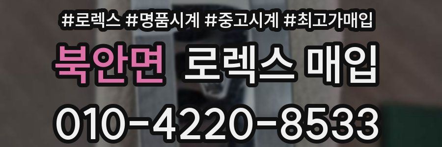 북안면 로렉스 매입