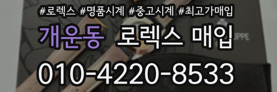 개운동 로렉스 매입