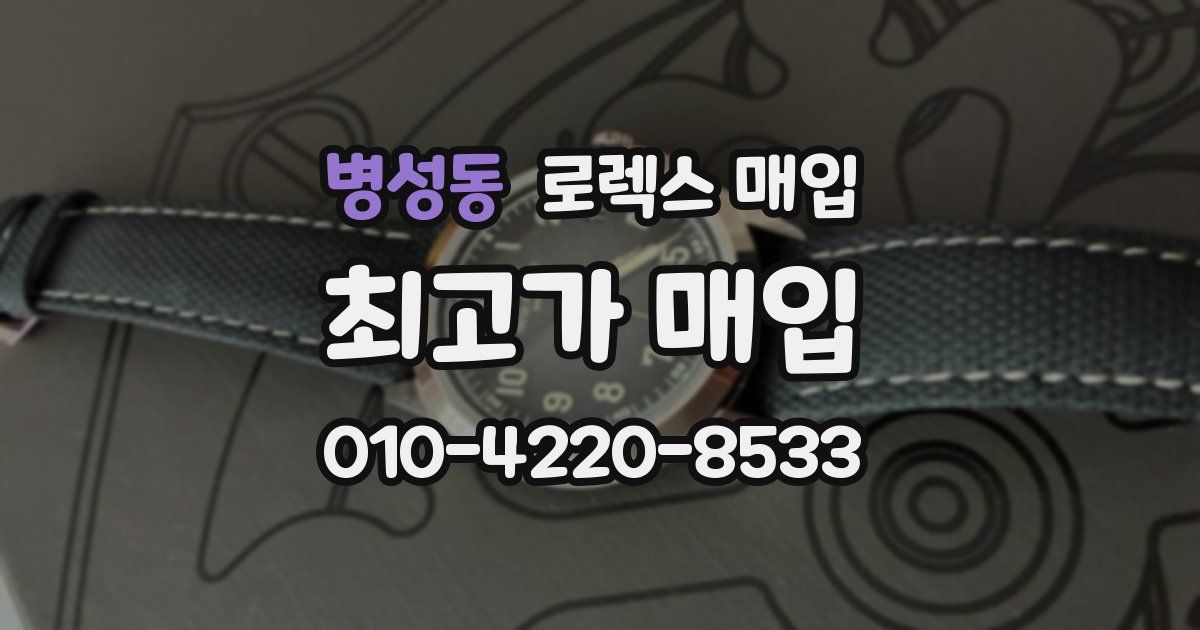 병성동 로렉스 매입