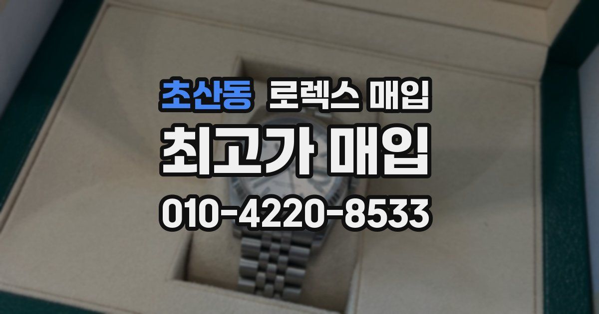 초산동 로렉스 매입