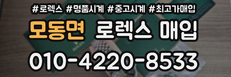 모동면 로렉스 매입