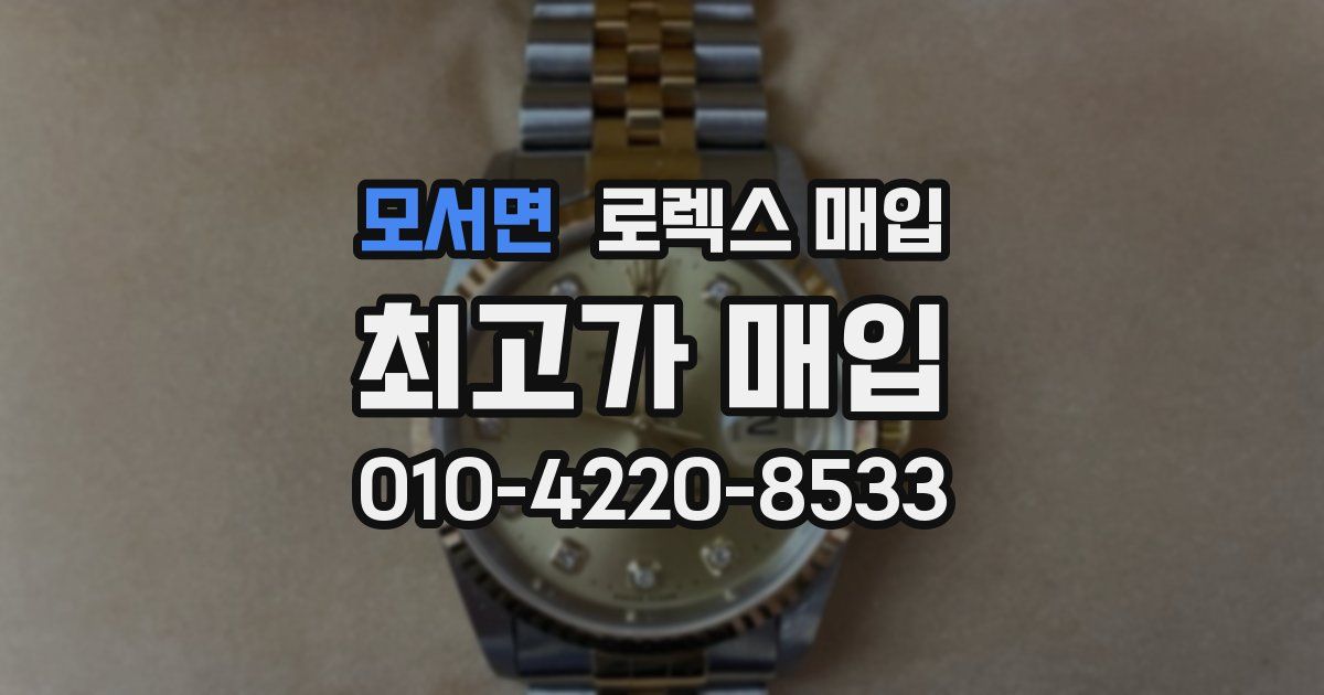 모서면 로렉스 매입