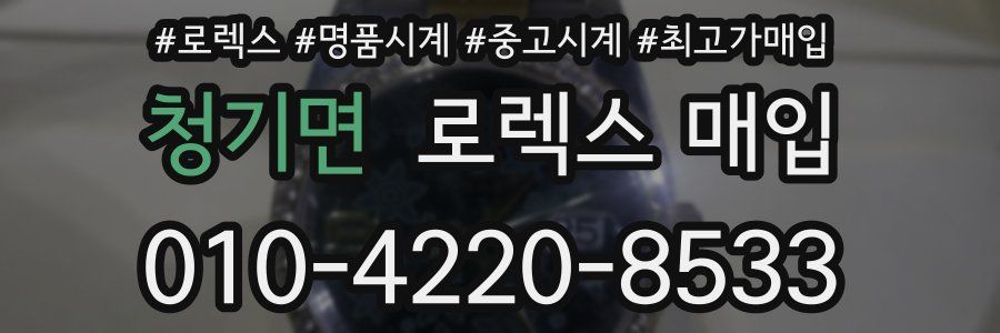 청기면 로렉스 매입