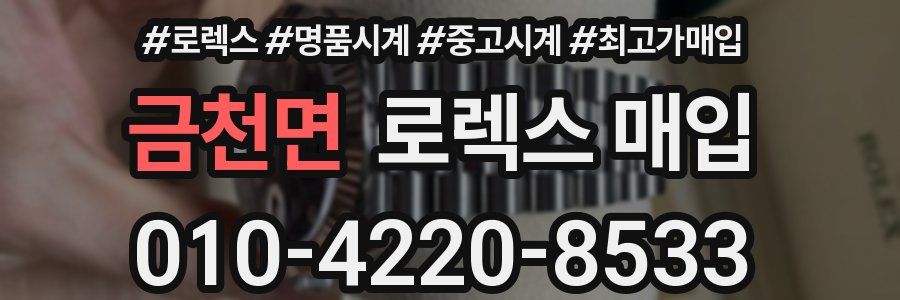 금천면 로렉스 매입