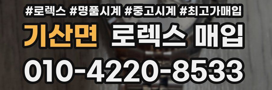 기산면 로렉스 매입
