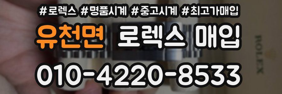 유천면 로렉스 매입