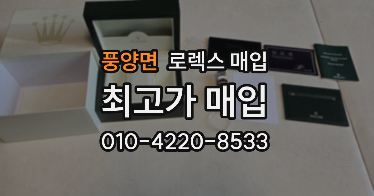 풍양면 로렉스 매입