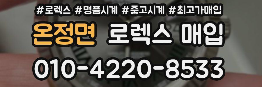 온정면 로렉스 매입