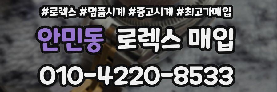 안민동 로렉스 매입