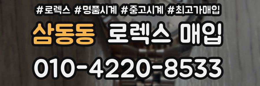 삼동동 로렉스 매입