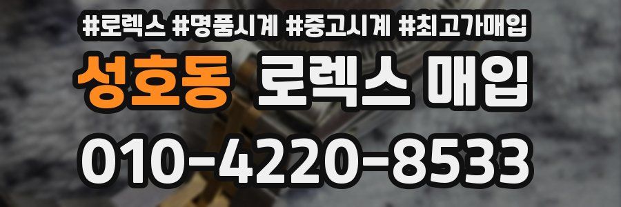 성호동 로렉스 매입