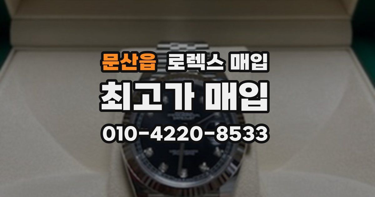 문산읍 로렉스 매입