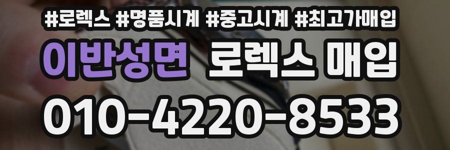 이반성면 로렉스 매입