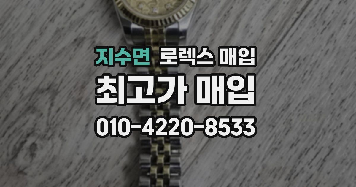 지수면 로렉스 매입