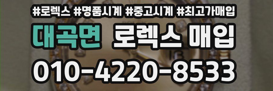 대곡면 로렉스 매입