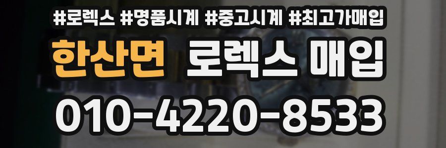 한산면 로렉스 매입