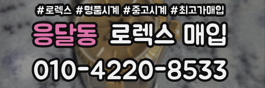 응달동 로렉스 매입