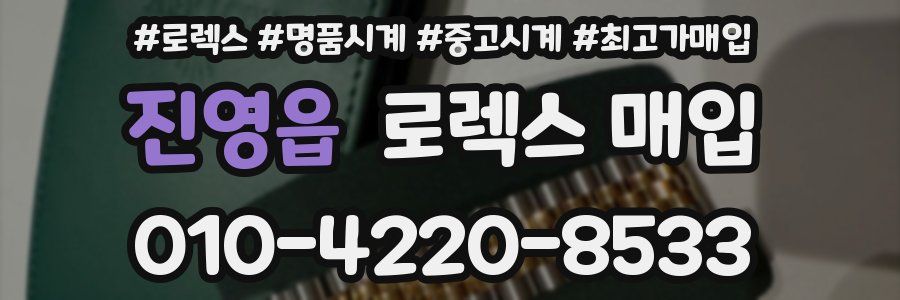 진영읍 로렉스 매입