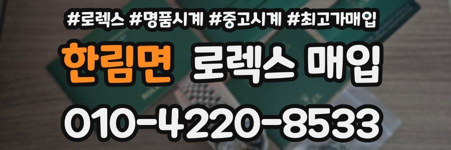 한림면 로렉스 매입