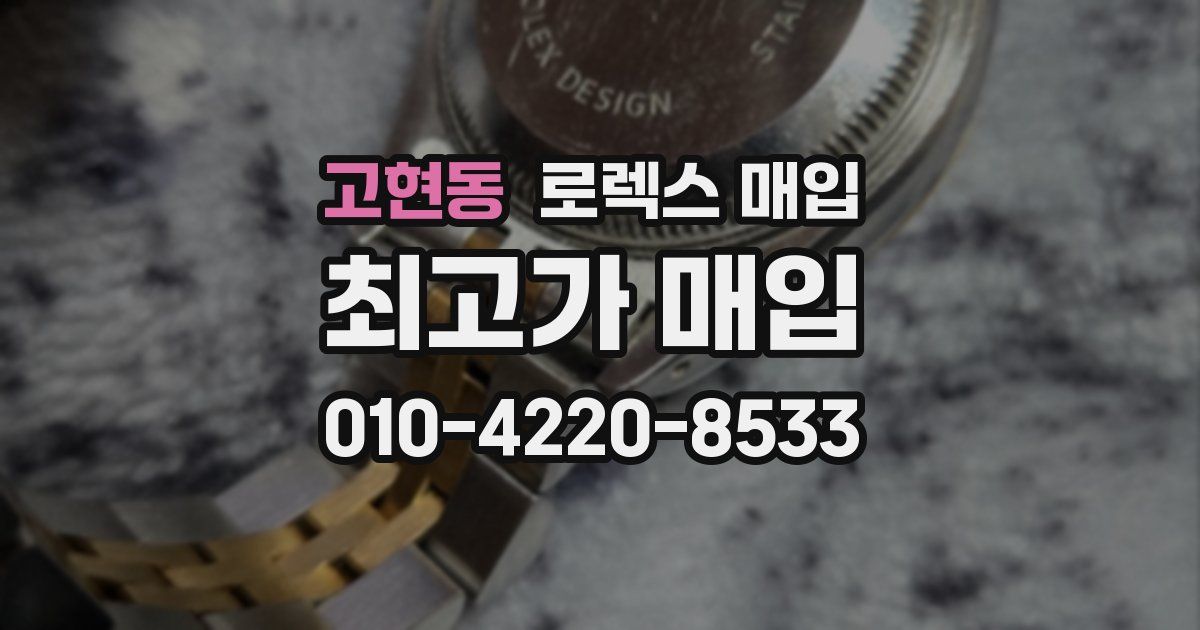 고현동 로렉스 매입