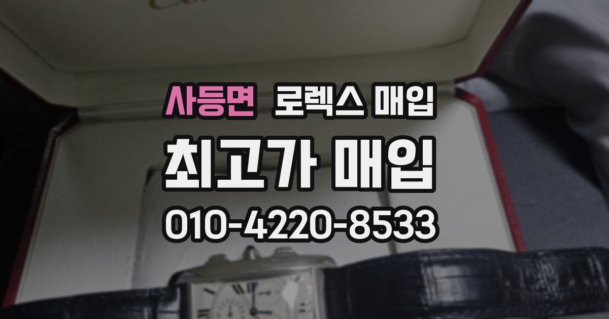 사등면 로렉스 매입