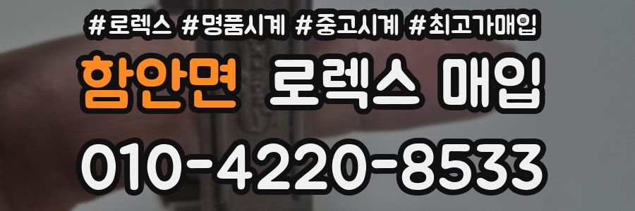 함안면 로렉스 매입