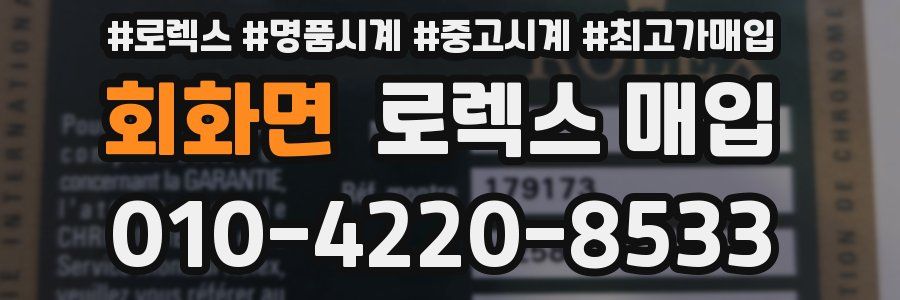 회화면 로렉스 매입