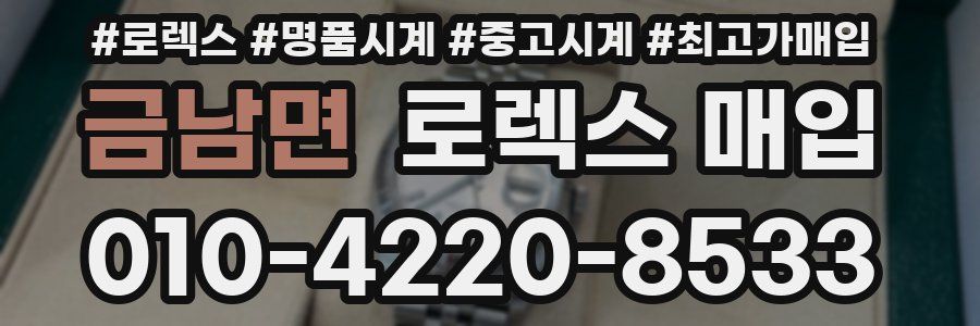 금남면 로렉스 매입