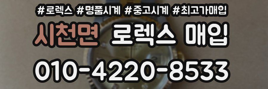 시천면 로렉스 매입