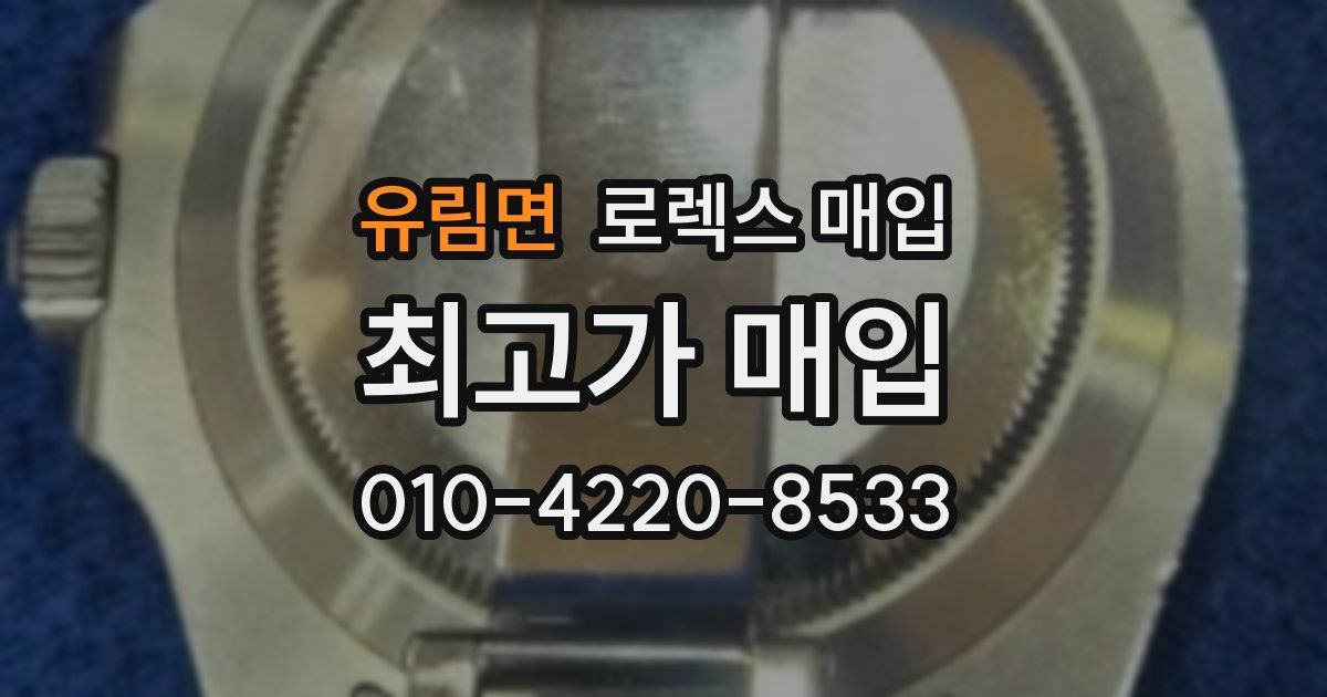 유림면 로렉스 매입