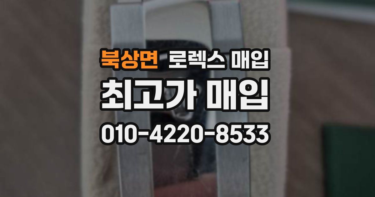 북상면 로렉스 매입