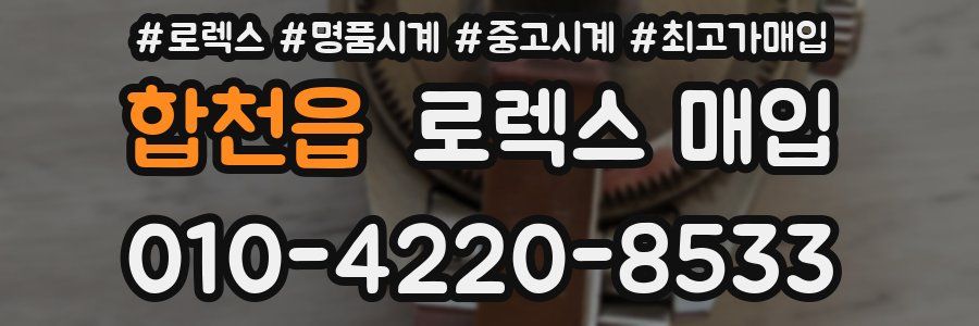 합천읍 로렉스 매입