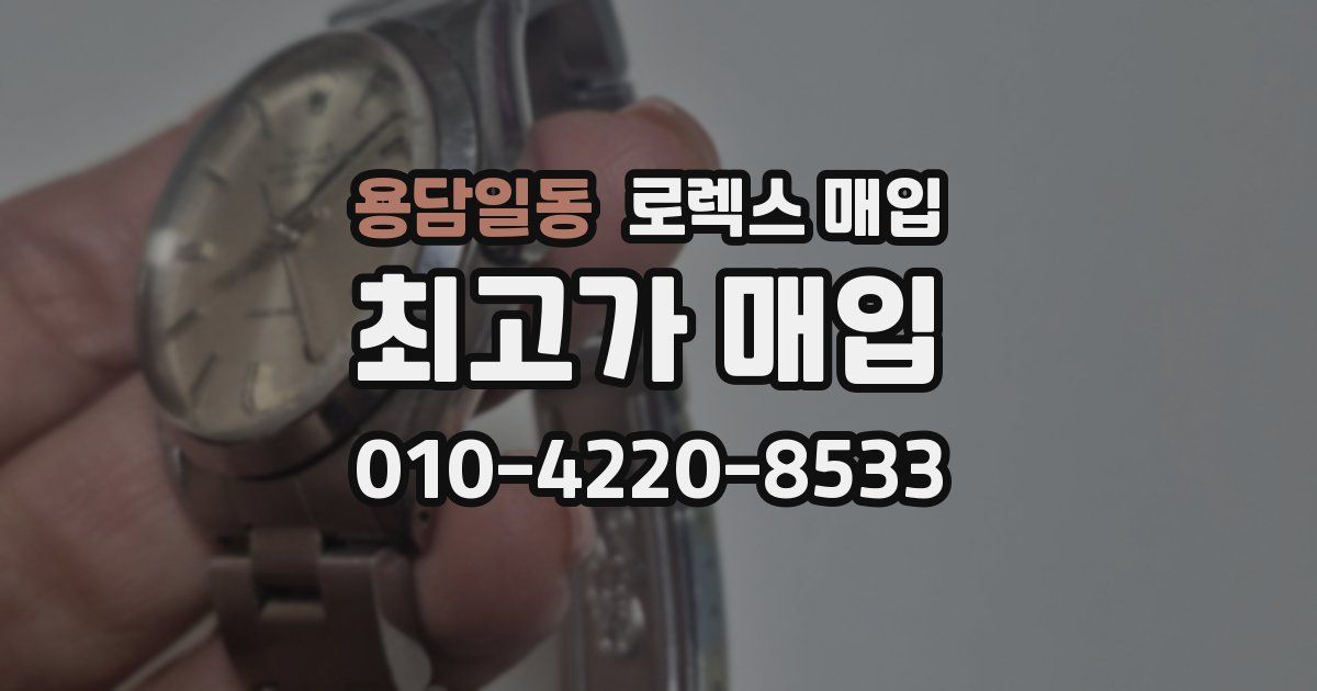 용담일동 로렉스 매입
