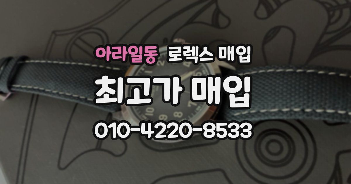 아라일동 로렉스 매입