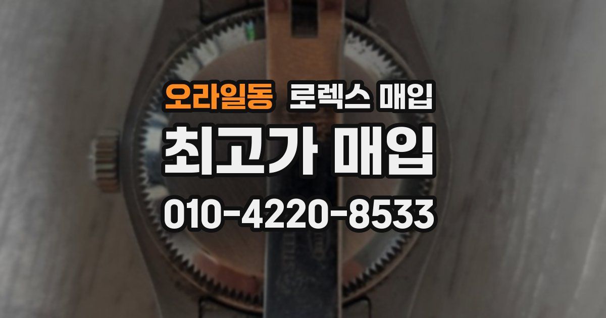 오라일동 로렉스 매입