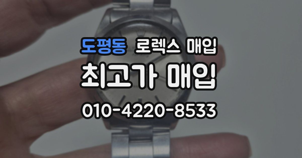 도평동 로렉스 매입