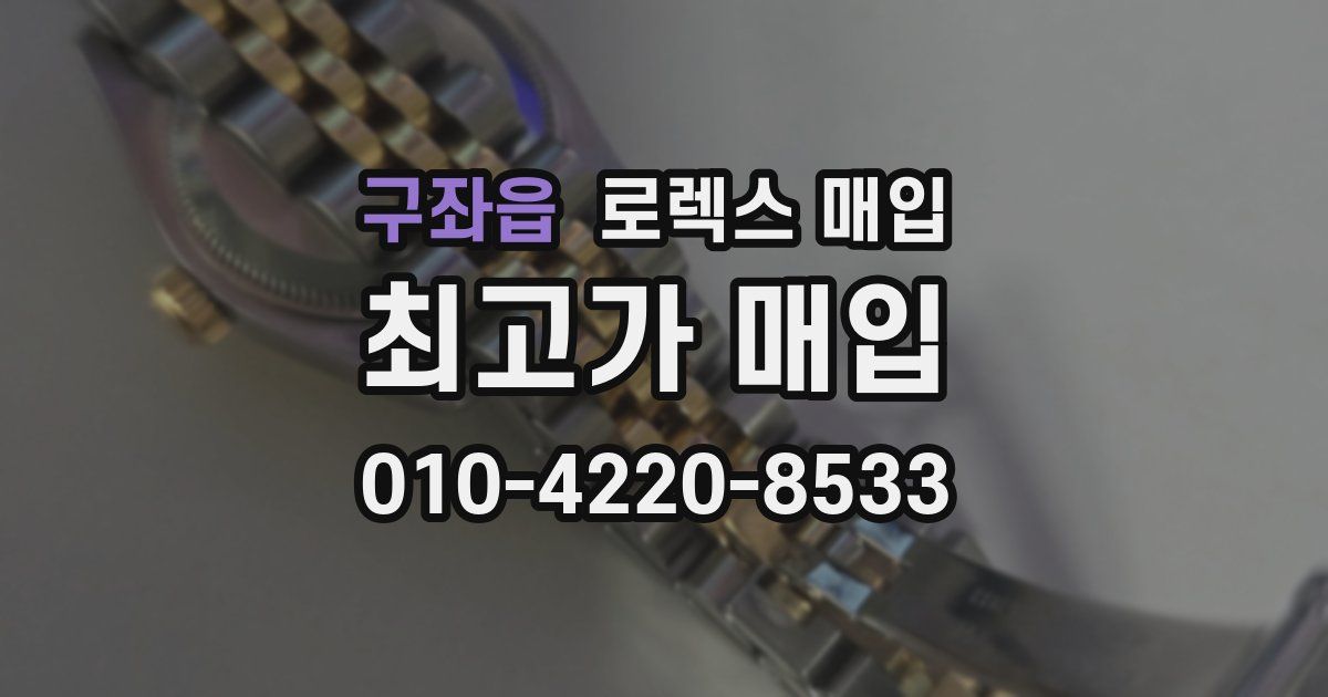 구좌읍 로렉스 매입