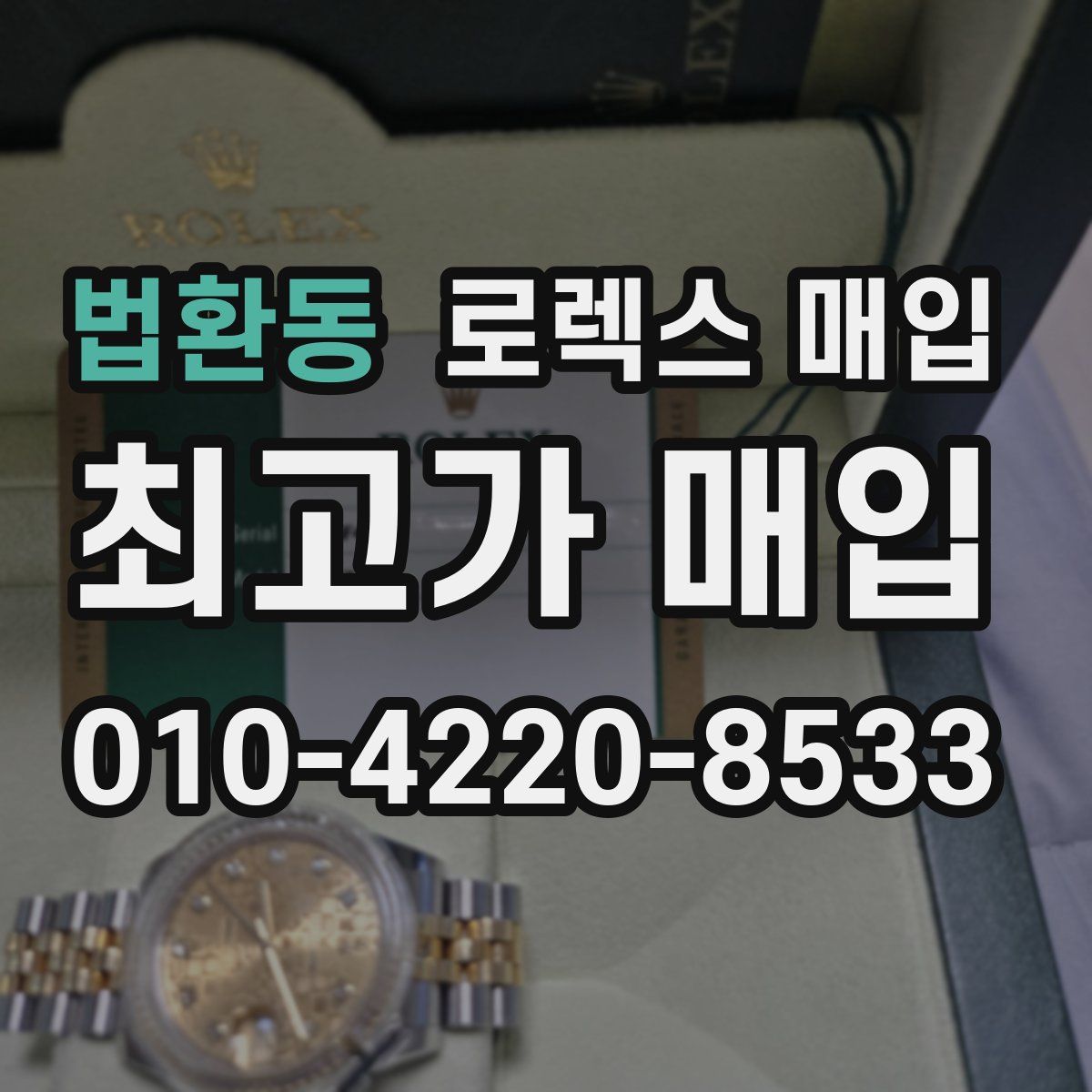 법환동 로렉스 매입