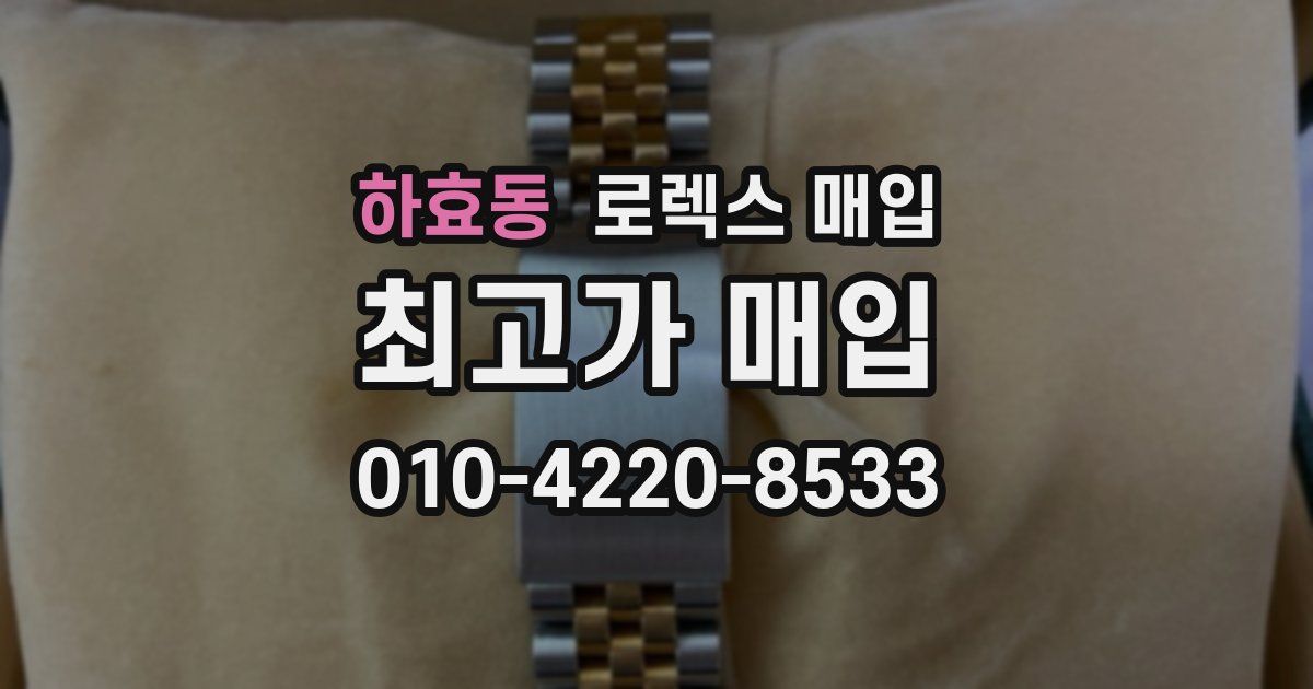 하효동 로렉스 매입