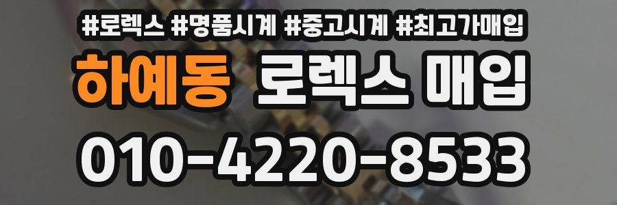 하예동 로렉스 매입