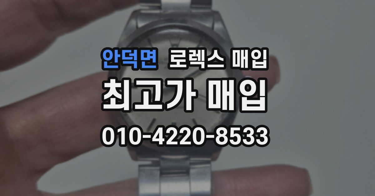 안덕면 로렉스 매입
