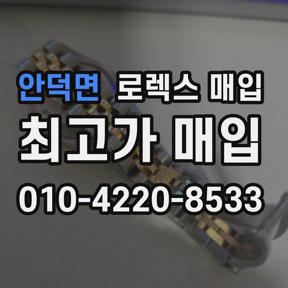 안덕면 로렉스 매입