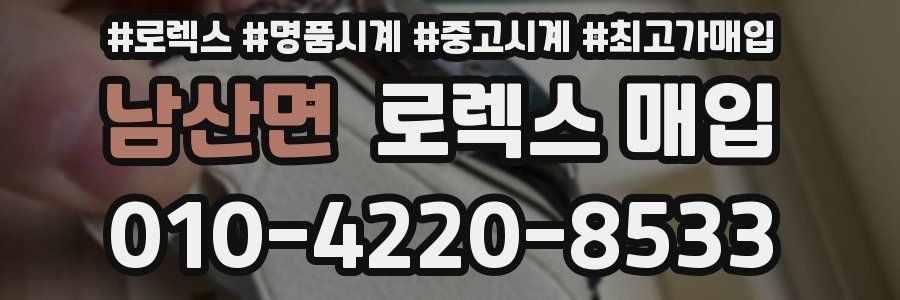 남산면 로렉스 매입