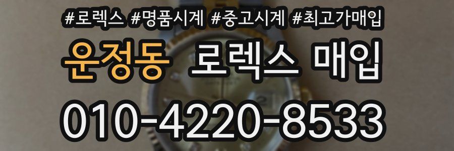 운정동 로렉스 매입