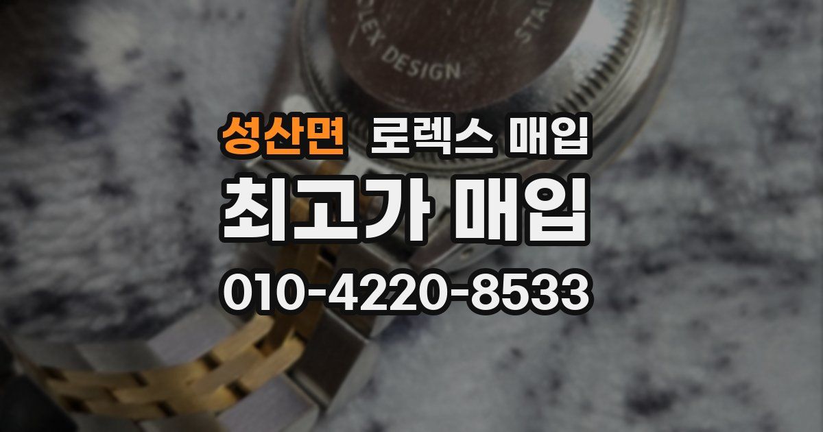 성산면 로렉스 매입