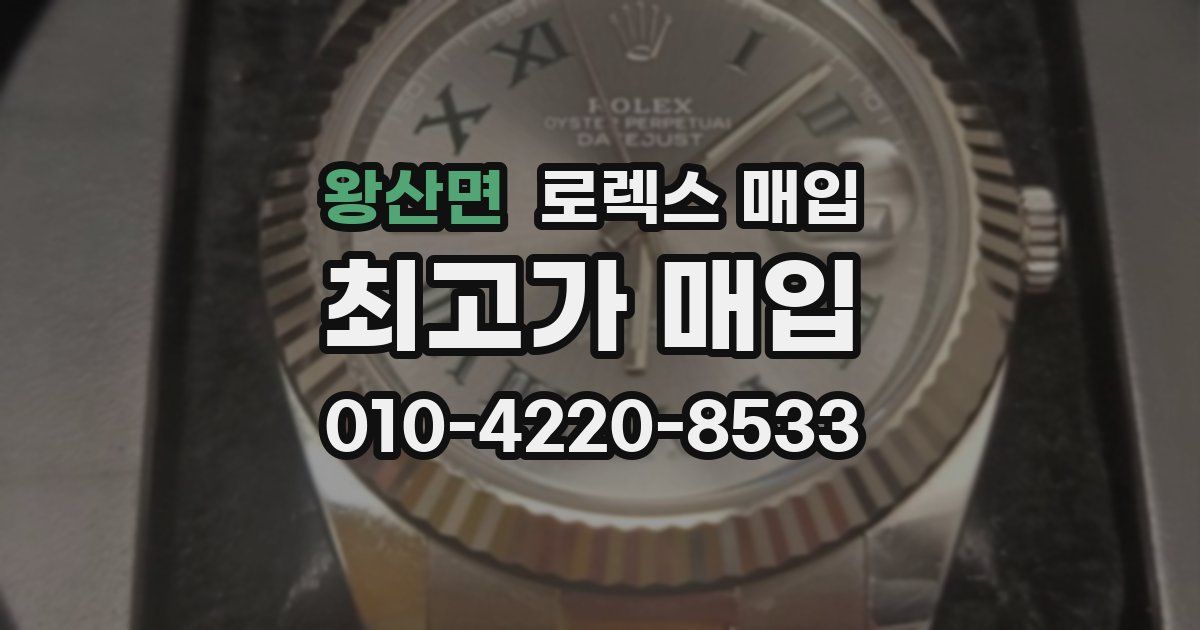 왕산면 로렉스 매입