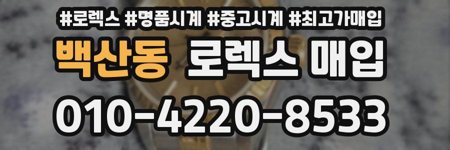백산동 로렉스 매입