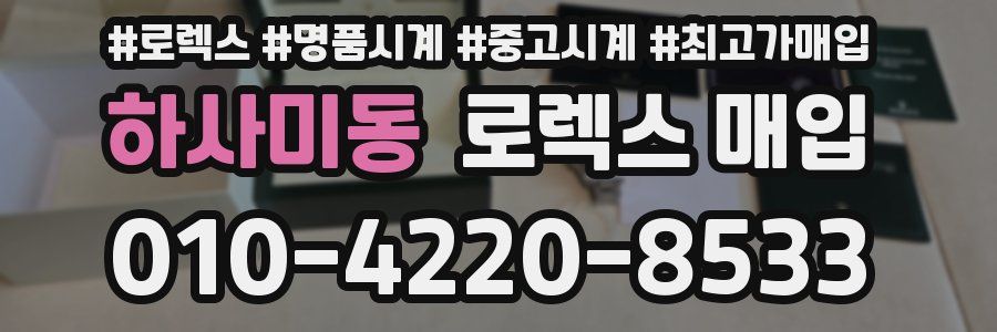 하사미동 로렉스 매입